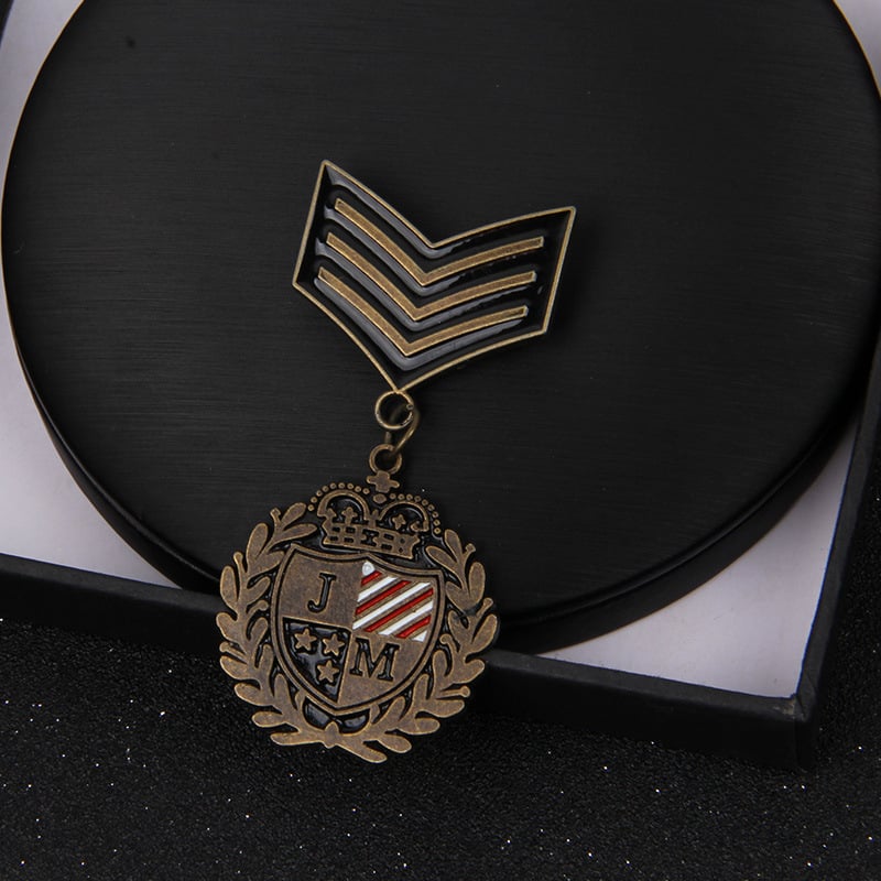 Ιαπωνική και κορεάτικη καρφίτσα ανδρική μόδα ρετρό jk μικρό σήμα μεταλλικό μετάλλιο κοστούμι σακάκι καρφίτσα πόρπη αξεσουάρ μόδας κοσμήματα