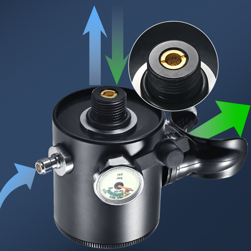 SDIVEOXY tarpvalstybinis nešiojamas povandeninis avarinis atsarginis dujų balionas su pilnu nardymo kvėpavimo aparato deguonies balionu