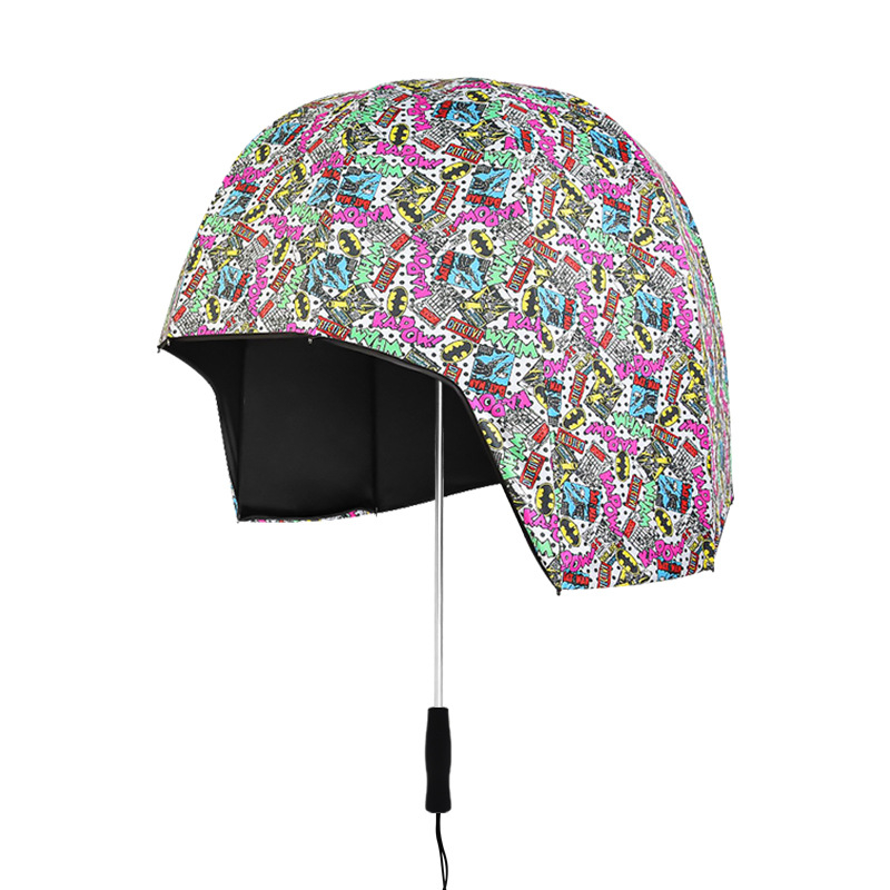 Moderný dáždnik na prilbu s luxusným vzhľadom, prispôsobený slnečný slnečník s dvojitým použitím na slnko aj dážď, cezhraničný veľkoobchod