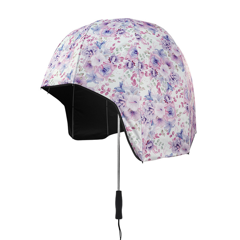 Moderný dáždnik na prilbu s luxusným vzhľadom, prispôsobený slnečný slnečník s dvojitým použitím na slnko aj dážď, cezhraničný veľkoobchod