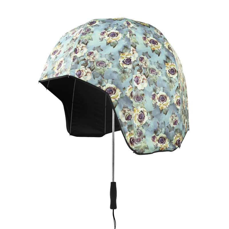 Moderný dáždnik na prilbu s luxusným vzhľadom, prispôsobený slnečný slnečník s dvojitým použitím na slnko aj dážď, cezhraničný veľkoobchod