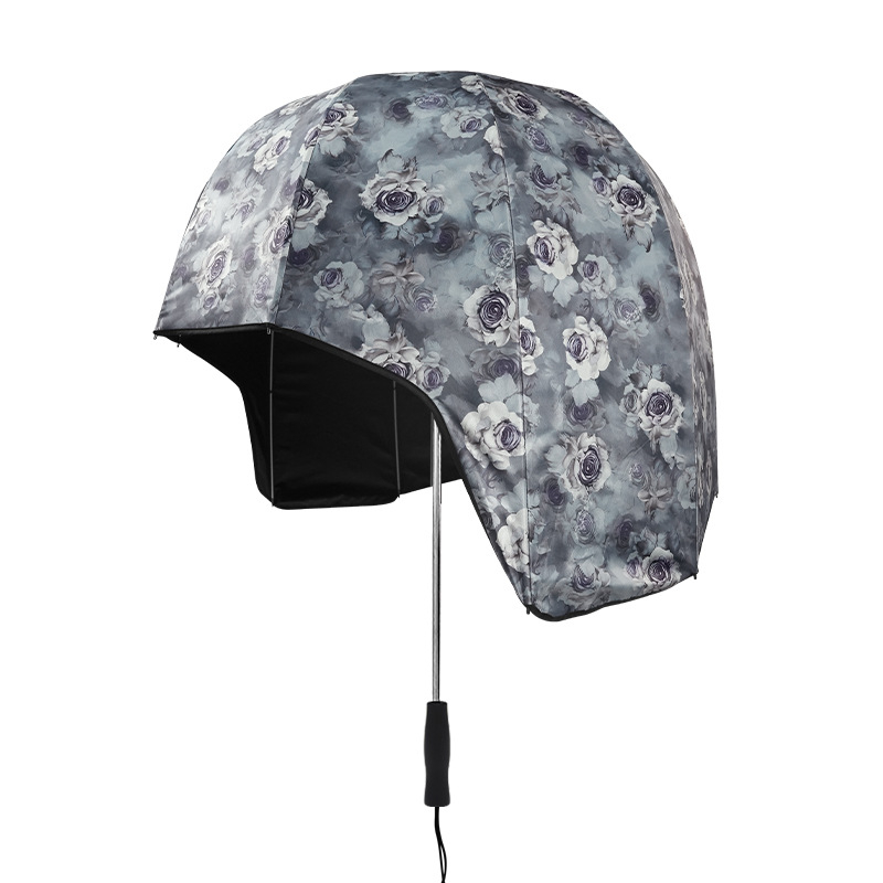 Moderný dáždnik na prilbu s luxusným vzhľadom, prispôsobený slnečný slnečník s dvojitým použitím na slnko aj dážď, cezhraničný veľkoobchod