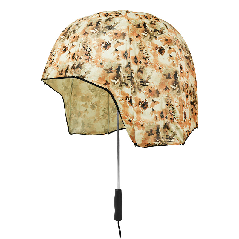 Moderný dáždnik na prilbu s luxusným vzhľadom, prispôsobený slnečný slnečník s dvojitým použitím na slnko aj dážď, cezhraničný veľkoobchod