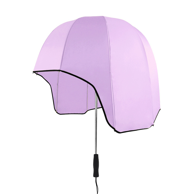 Moderný dáždnik na prilbu s luxusným vzhľadom, prispôsobený slnečný slnečník s dvojitým použitím na slnko aj dážď, cezhraničný veľkoobchod