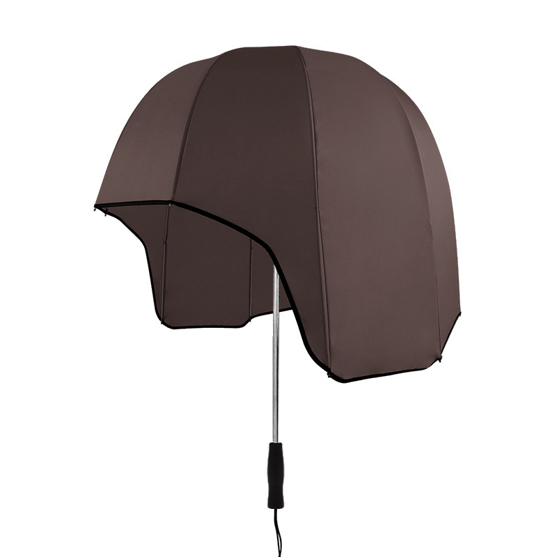 Moderný dáždnik na prilbu s luxusným vzhľadom, prispôsobený slnečný slnečník s dvojitým použitím na slnko aj dážď, cezhraničný veľkoobchod