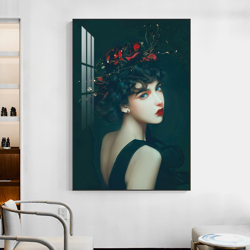 Фризьор Декоративна картина Стенопис Бръснарница Кибер Знаменитост Прическа Креативна Висяща Картина Бар Фризьорски Салон Фон Стена