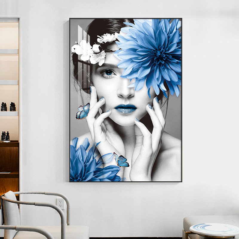 Фризьор Декоративна картина Стенопис Бръснарница Кибер Знаменитост Прическа Креативна Висяща Картина Бар Фризьорски Салон Фон Стена