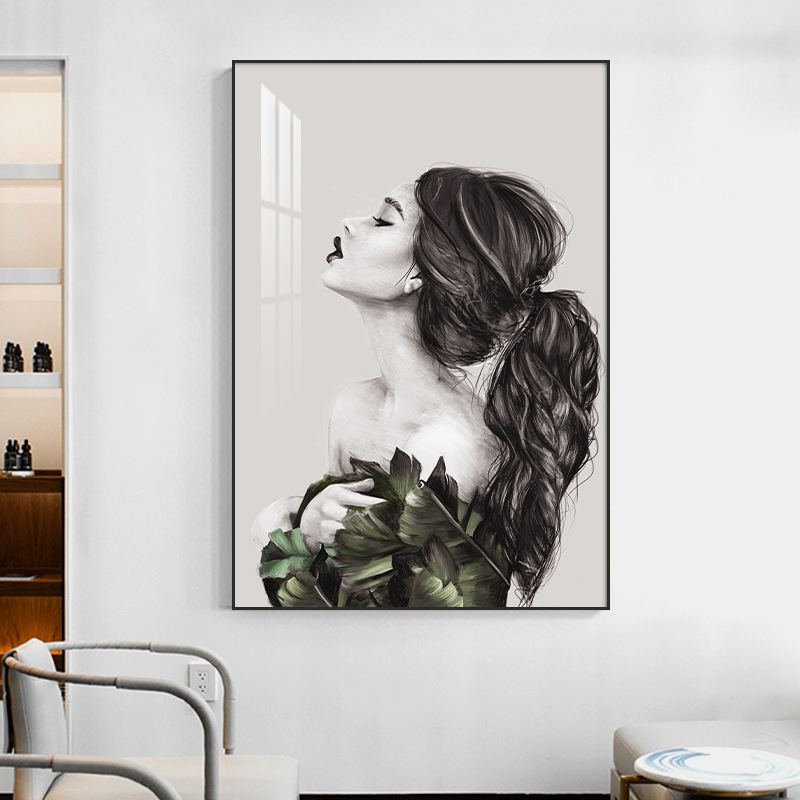 Фризьор Декоративна картина Стенопис Бръснарница Кибер Знаменитост Прическа Креативна Висяща Картина Бар Фризьорски Салон Фон Стена