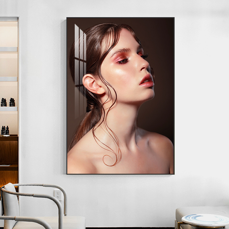 Фризьор Декоративна картина Стенопис Бръснарница Кибер Знаменитост Прическа Креативна Висяща Картина Бар Фризьорски Салон Фон Стена