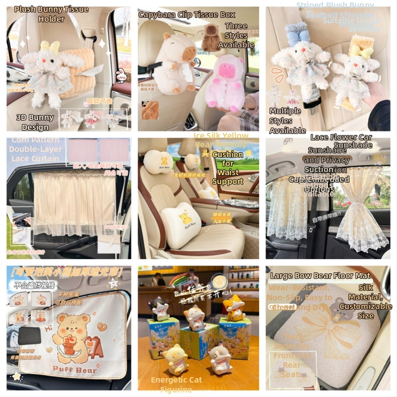 Kollased autosalongitarbed armsa multifilmiga, universaalsed piimakollased autotarbed naistele igaks aastaajaks