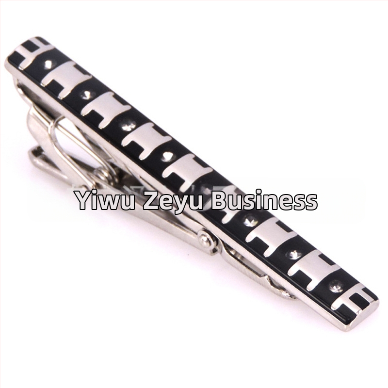 Madingi vyriški kaklaraiščio segtukai, vielos traukimo, krištolo kriauklės kaklaraiščio segtukai, verslo vyrams, kaklaraiščio segtukų gamyklos kainos išpardavimas