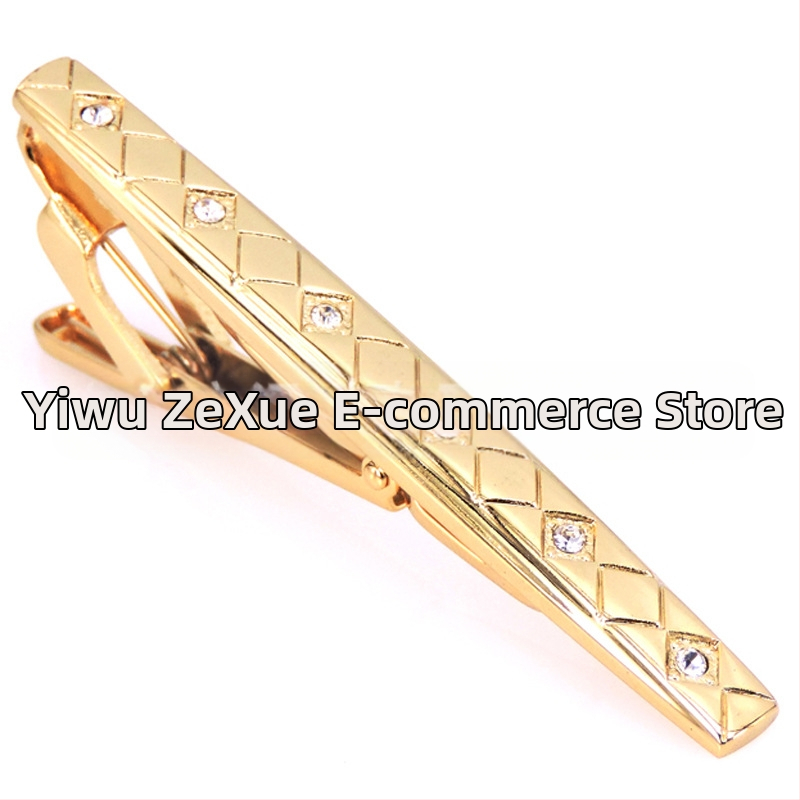 Madingi vyriški kaklaraiščio segtukai, vielos traukimo, krištolo kriauklės kaklaraiščio segtukai, verslo vyrams, kaklaraiščio segtukų gamyklos kainos išpardavimas