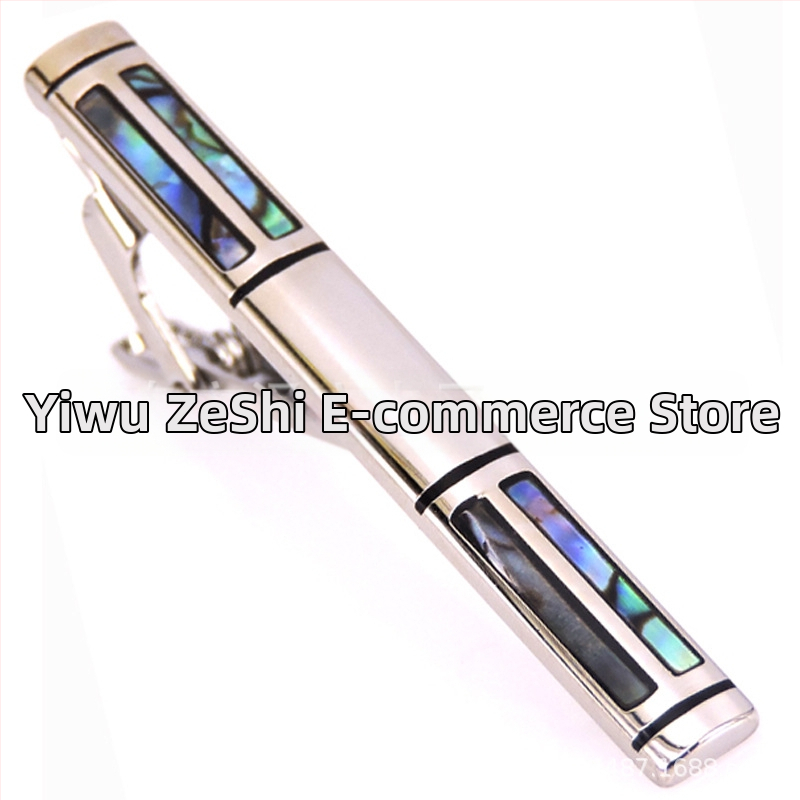 Madingi vyriški kaklaraiščio segtukai, vielos traukimo, krištolo kriauklės kaklaraiščio segtukai, verslo vyrams, kaklaraiščio segtukų gamyklos kainos išpardavimas