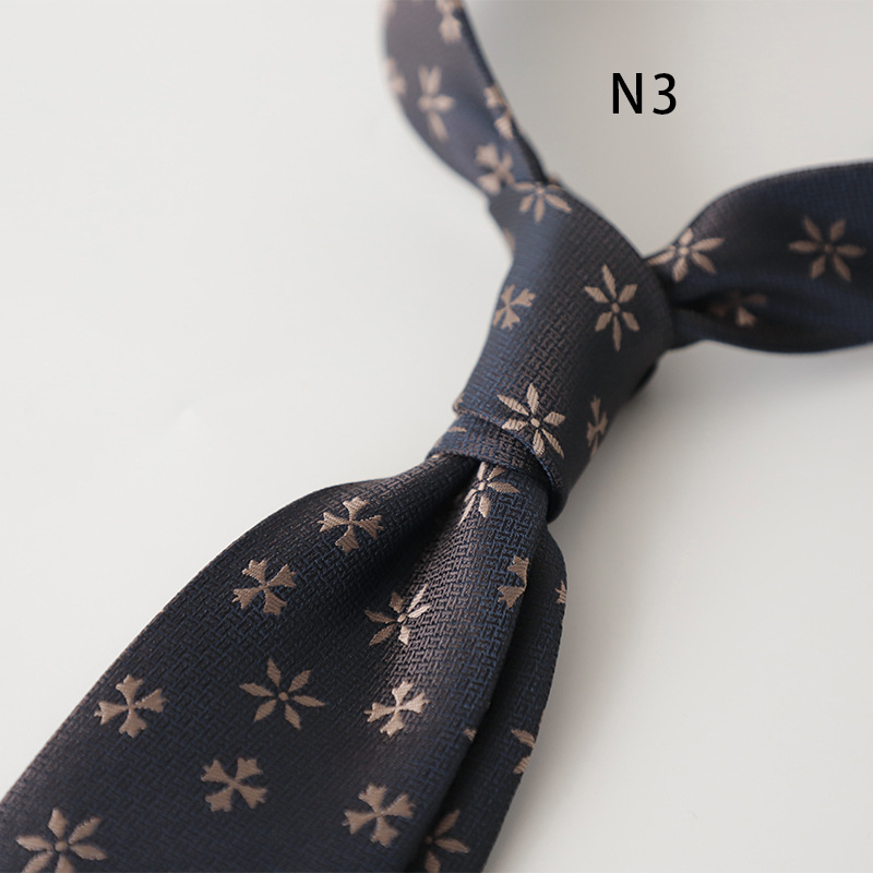 Moderns vīriešu kaklasaites biznesa formāls korejiešu stils profesionāls ikdienas retro punktiņu ziedu raksts jauniešu modes krekls aksesuāri