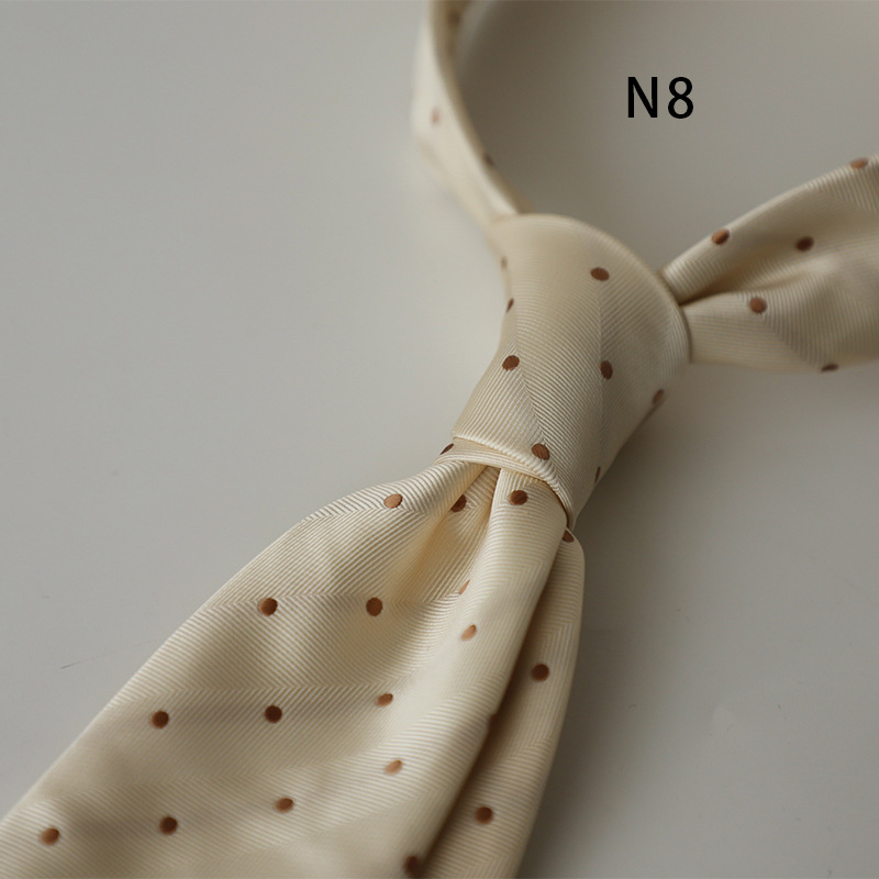 Moderns vīriešu kaklasaites biznesa formāls korejiešu stils profesionāls ikdienas retro punktiņu ziedu raksts jauniešu modes krekls aksesuāri