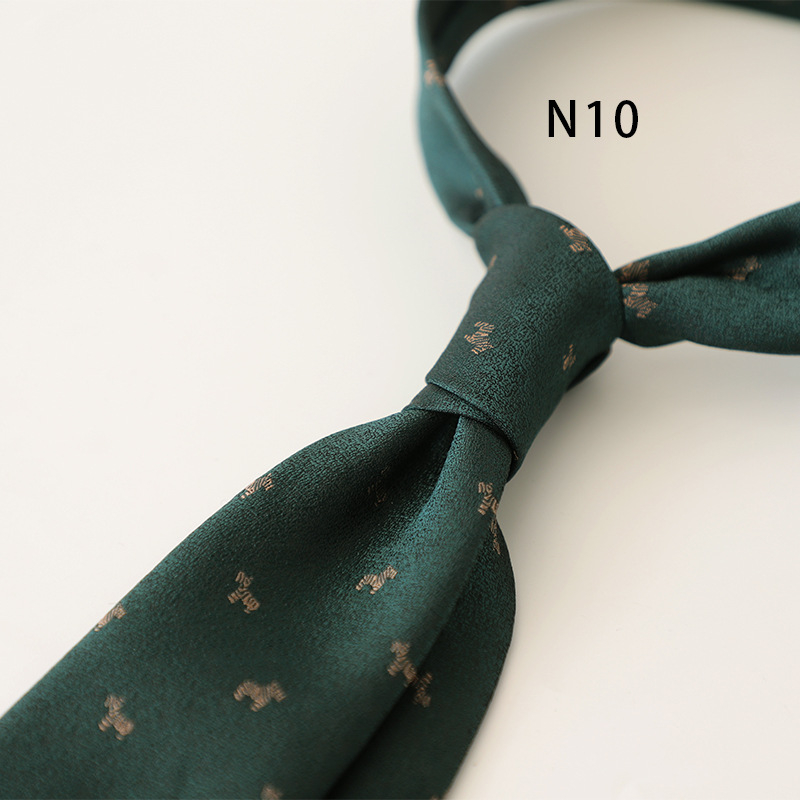 Moderns vīriešu kaklasaites biznesa formāls korejiešu stils profesionāls ikdienas retro punktiņu ziedu raksts jauniešu modes krekls aksesuāri