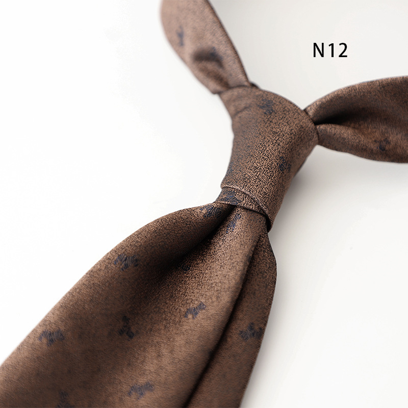 Moderns vīriešu kaklasaites biznesa formāls korejiešu stils profesionāls ikdienas retro punktiņu ziedu raksts jauniešu modes krekls aksesuāri