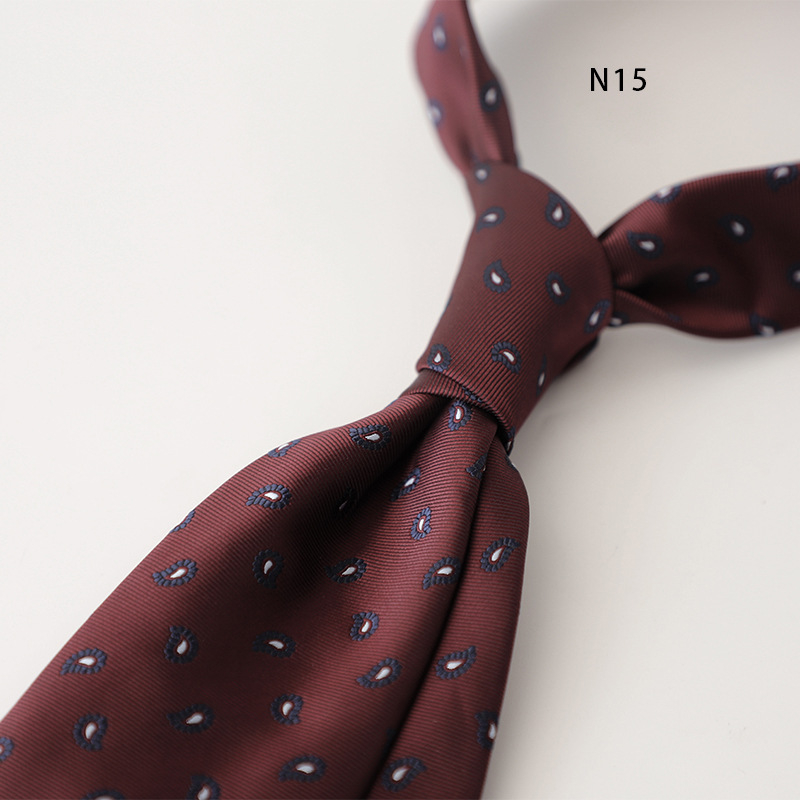 Moderns vīriešu kaklasaites biznesa formāls korejiešu stils profesionāls ikdienas retro punktiņu ziedu raksts jauniešu modes krekls aksesuāri