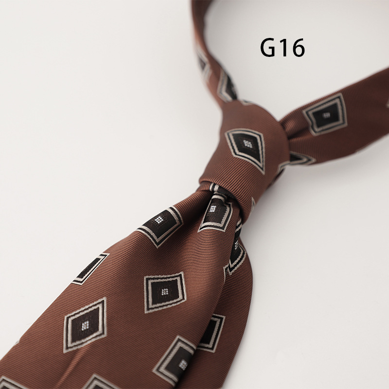 Moderns vīriešu kaklasaites biznesa formāls korejiešu stils profesionāls ikdienas retro punktiņu ziedu raksts jauniešu modes krekls aksesuāri