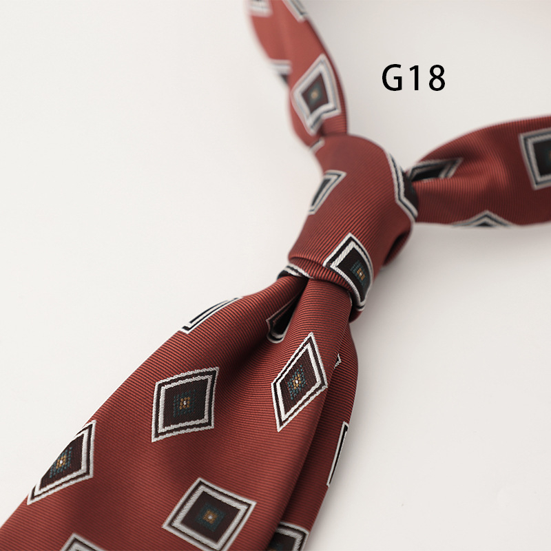 Moderns vīriešu kaklasaites biznesa formāls korejiešu stils profesionāls ikdienas retro punktiņu ziedu raksts jauniešu modes krekls aksesuāri