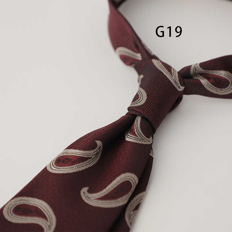 Moderns vīriešu kaklasaites biznesa formāls korejiešu stils profesionāls ikdienas retro punktiņu ziedu raksts jauniešu modes krekls aksesuāri