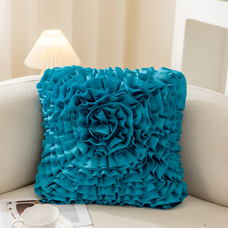 Interneto įžymybių princesės stiliaus gėlių sofos pagalvėlė prie lovos, automobilio dekoracija, lengvas, prabangus, „Ins“ stiliaus gėlių pagalvės užvalkalas