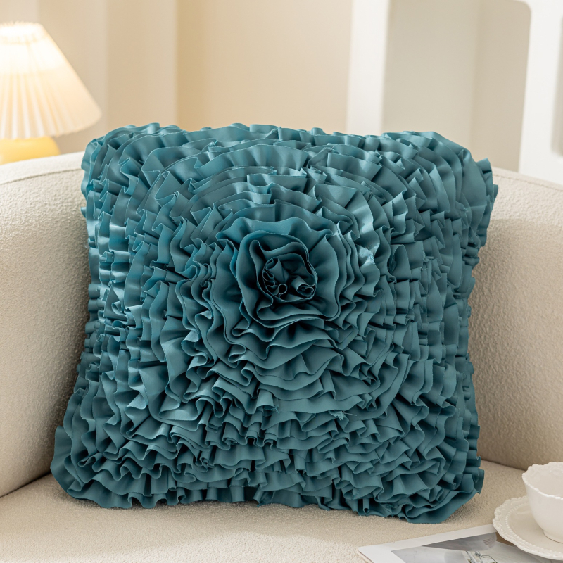 Interneto įžymybių princesės stiliaus gėlių sofos pagalvėlė prie lovos, automobilio dekoracija, lengvas, prabangus, „Ins“ stiliaus gėlių pagalvės užvalkalas