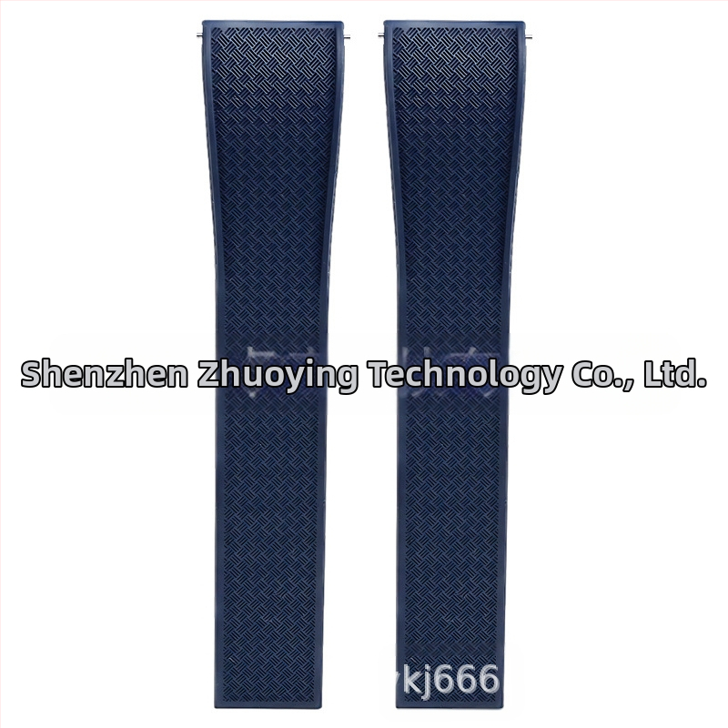 Fluoru gumijas ātrās atbrīvošanas pulksteņa siksniņa ir piemērota Omega Seiko Xitiecheng dubultspiedes tauriņa sprādzes 20/22 mm pulksteņu aksesuāriem.