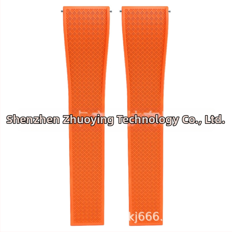 Fluoru gumijas ātrās atbrīvošanas pulksteņa siksniņa ir piemērota Omega Seiko Xitiecheng dubultspiedes tauriņa sprādzes 20/22 mm pulksteņu aksesuāriem.