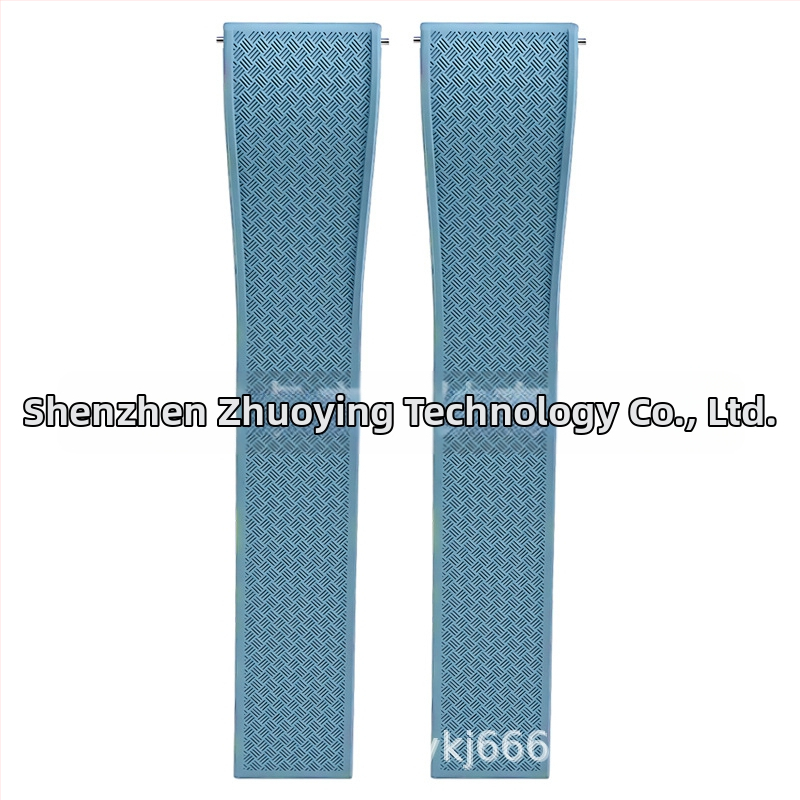 Fluoru gumijas ātrās atbrīvošanas pulksteņa siksniņa ir piemērota Omega Seiko Xitiecheng dubultspiedes tauriņa sprādzes 20/22 mm pulksteņu aksesuāriem.