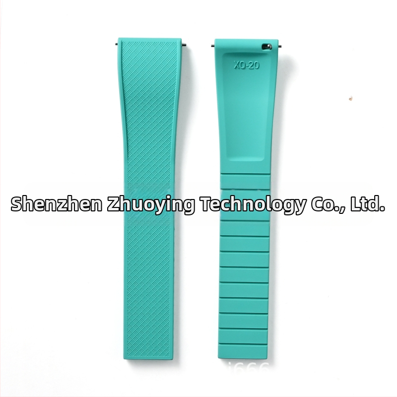 Fluoru gumijas ātrās atbrīvošanas pulksteņa siksniņa ir piemērota Omega Seiko Xitiecheng dubultspiedes tauriņa sprādzes 20/22 mm pulksteņu aksesuāriem.