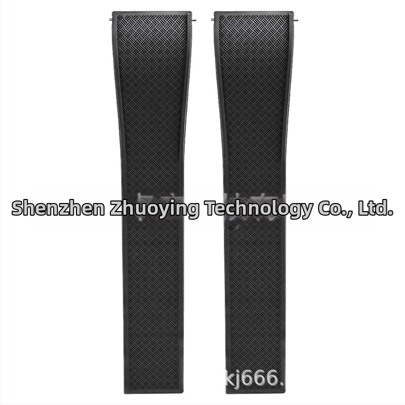 Fluoru gumijas ātrās atbrīvošanas pulksteņa siksniņa ir piemērota Omega Seiko Xitiecheng dubultspiedes tauriņa sprādzes 20/22 mm pulksteņu aksesuāriem.