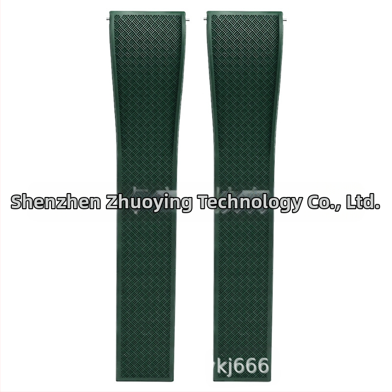 Fluoru gumijas ātrās atbrīvošanas pulksteņa siksniņa ir piemērota Omega Seiko Xitiecheng dubultspiedes tauriņa sprādzes 20/22 mm pulksteņu aksesuāriem.