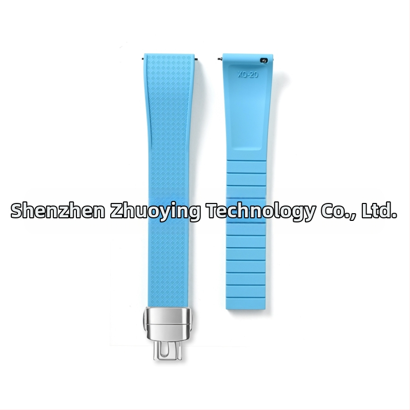 Fluoru gumijas ātrās atbrīvošanas pulksteņa siksniņa ir piemērota Omega Seiko Xitiecheng dubultspiedes tauriņa sprādzes 20/22 mm pulksteņu aksesuāriem.