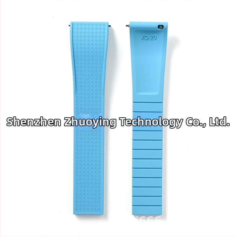 Fluoru gumijas ātrās atbrīvošanas pulksteņa siksniņa ir piemērota Omega Seiko Xitiecheng dubultspiedes tauriņa sprādzes 20/22 mm pulksteņu aksesuāriem.