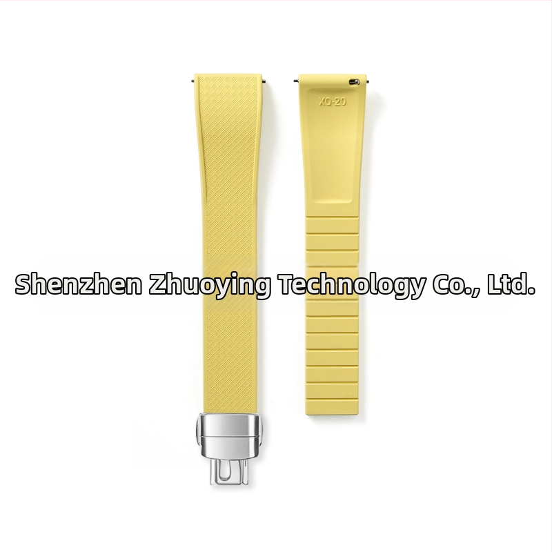 Fluoru gumijas ātrās atbrīvošanas pulksteņa siksniņa ir piemērota Omega Seiko Xitiecheng dubultspiedes tauriņa sprādzes 20/22 mm pulksteņu aksesuāriem.