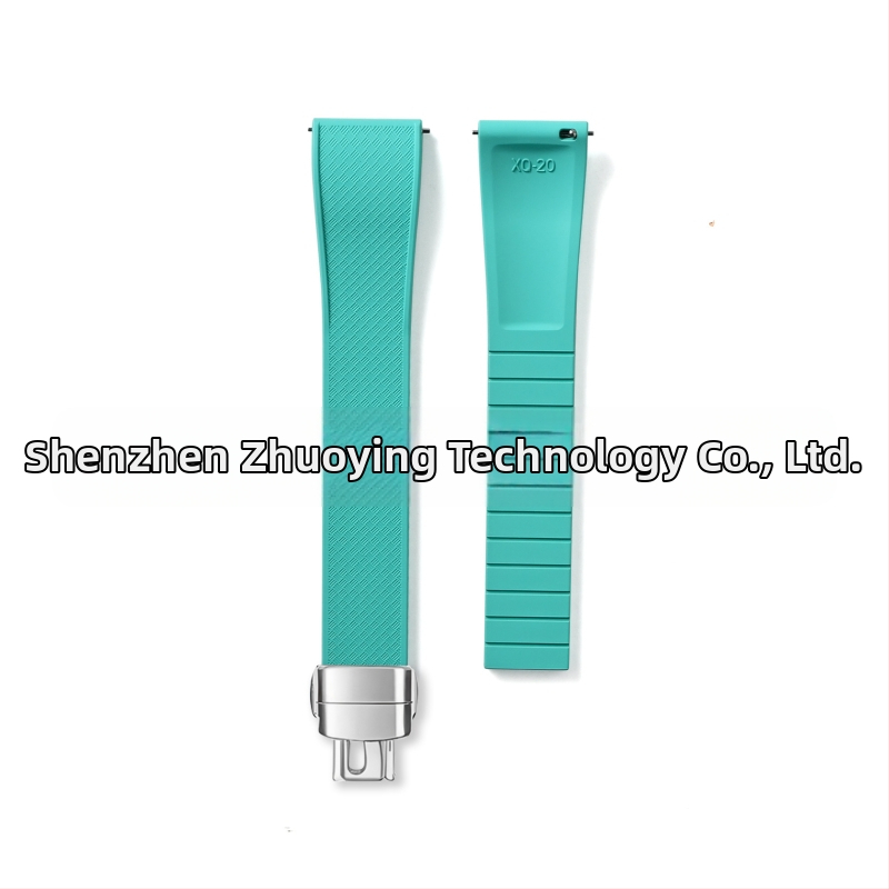 Fluoru gumijas ātrās atbrīvošanas pulksteņa siksniņa ir piemērota Omega Seiko Xitiecheng dubultspiedes tauriņa sprādzes 20/22 mm pulksteņu aksesuāriem.