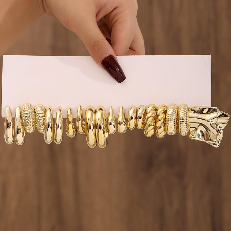 Σκουλαρίκια χρυσού φασολιού σε διασυνοριακό ευρωπαϊκό και αμερικανικό στιλ, απλά και ευέλικτα σκουλαρίκια ρητίνης, υψηλής ποιότητας, εξατομικευμένα, μοντέρνα και κομψά σκουλαρίκια