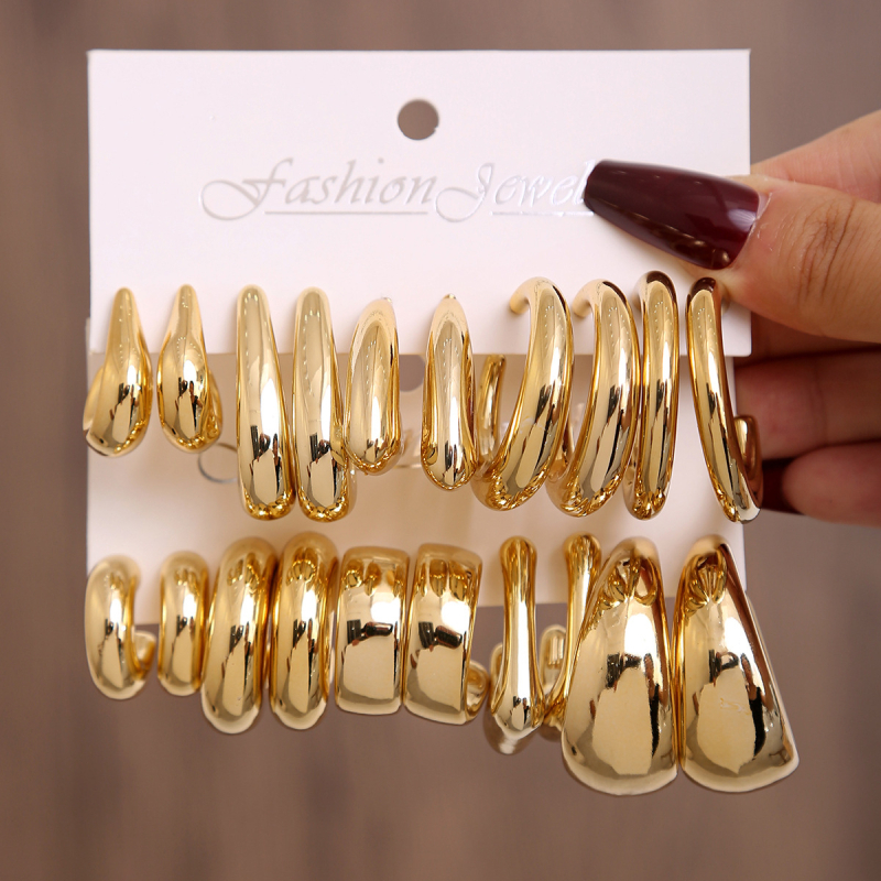 Σκουλαρίκια χρυσού φασολιού σε διασυνοριακό ευρωπαϊκό και αμερικανικό στιλ, απλά και ευέλικτα σκουλαρίκια ρητίνης, υψηλής ποιότητας, εξατομικευμένα, μοντέρνα και κομψά σκουλαρίκια