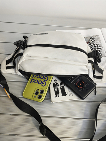 Vīriešu krūšu soma, moderna ielas mugursoma, maza mugursoma, sieviešu modes ikdienas japāņu stila jostas soma, moderna zīmola plecu soma