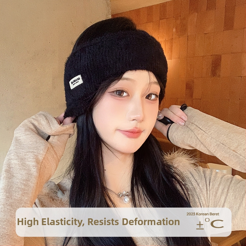 Нови зимни топли наушници, вълнени плетени наушници за колоездене на открито, ветроустойчиви, студоустойчиви и антифриз, с поларена подплата, универсални