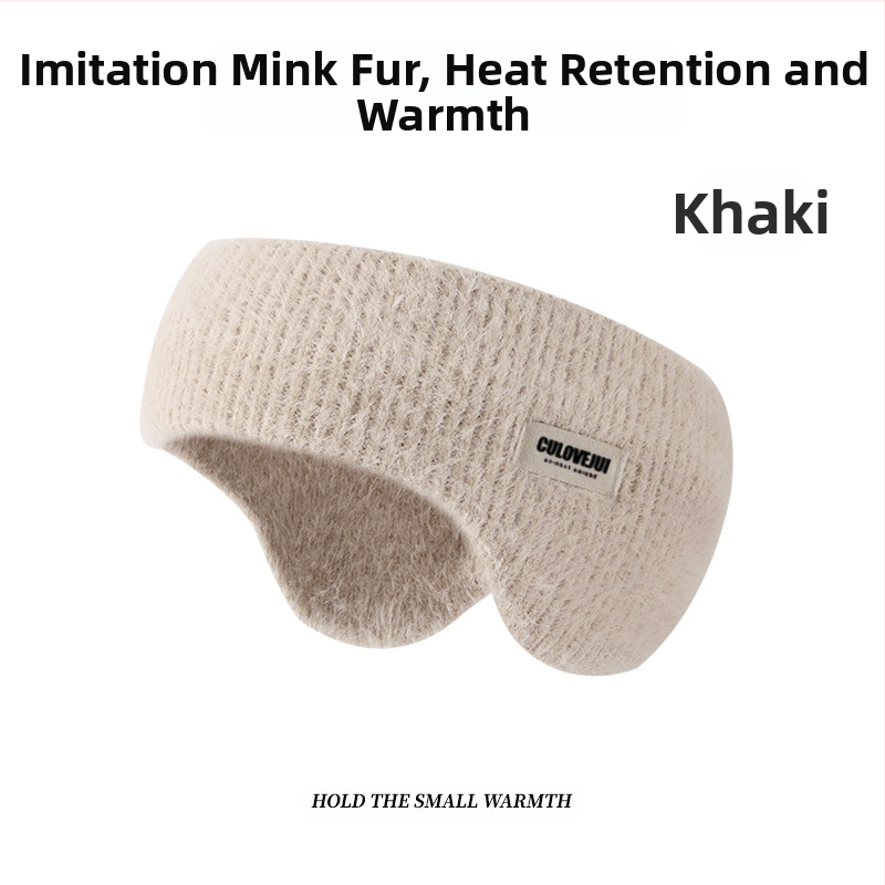 Naujos žieminės šiltos vilnonės megztos ausinės. Lauko dviračių ausinės, atsparios vėjui, šalčiui ir neužšąlančioms medžiagoms. Universalios ausinės su vilnos pamušalu.