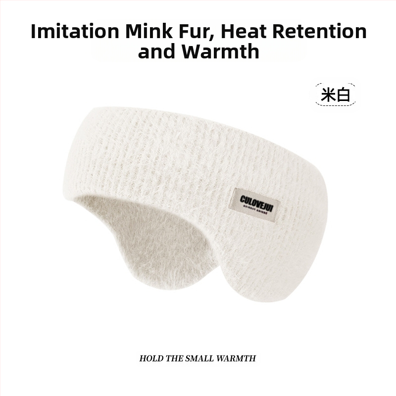 Naujos žieminės šiltos vilnonės megztos ausinės. Lauko dviračių ausinės, atsparios vėjui, šalčiui ir neužšąlančioms medžiagoms. Universalios ausinės su vilnos pamušalu.