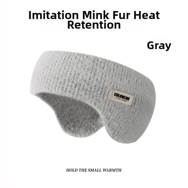 Naujos žieminės šiltos vilnonės megztos ausinės. Lauko dviračių ausinės, atsparios vėjui, šalčiui ir neužšąlančioms medžiagoms. Universalios ausinės su vilnos pamušalu.