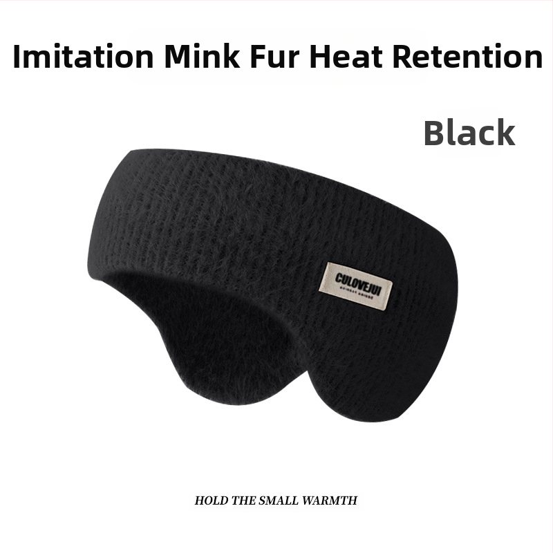 Naujos žieminės šiltos vilnonės megztos ausinės. Lauko dviračių ausinės, atsparios vėjui, šalčiui ir neužšąlančioms medžiagoms. Universalios ausinės su vilnos pamušalu.