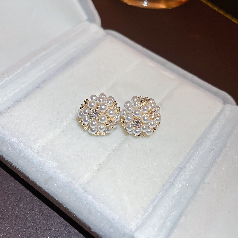 Franču super feju ziedu pušķīšu auskari sievietēm, viegli, grezni, nišas, daudzpusīgi auskari, retro, augstas klases, modes auskari vairumtirdzniecībā