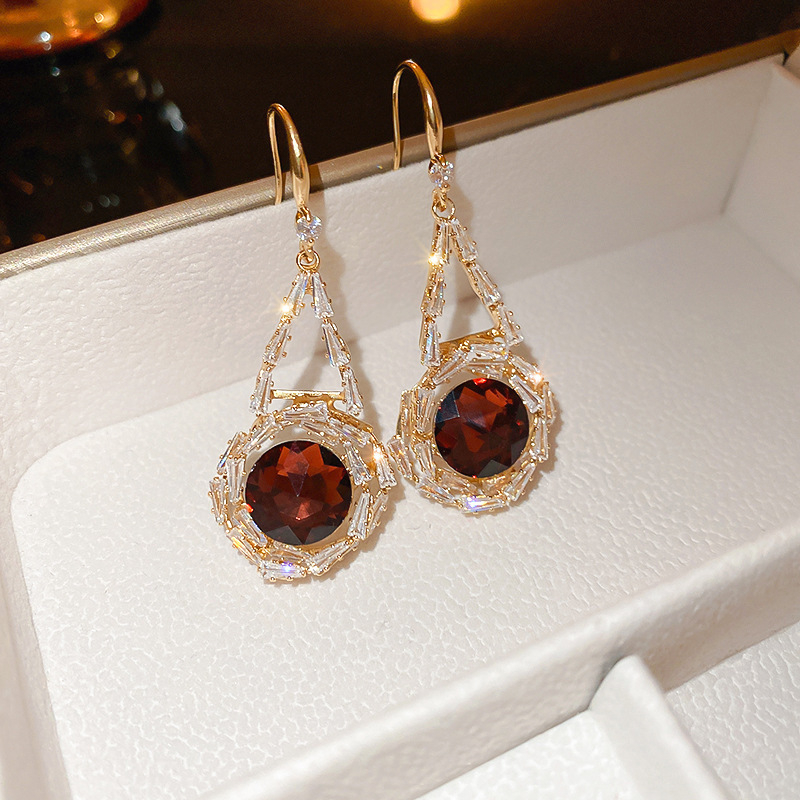 Franču super feju ziedu pušķīšu auskari sievietēm, viegli, grezni, nišas, daudzpusīgi auskari, retro, augstas klases, modes auskari vairumtirdzniecībā