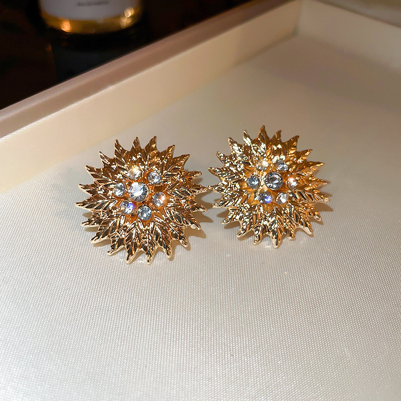 Franču super feju ziedu pušķīšu auskari sievietēm, viegli, grezni, nišas, daudzpusīgi auskari, retro, augstas klases, modes auskari vairumtirdzniecībā