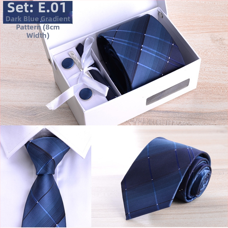 Fabriko vyriškas šešių dalių kostiumas, juodas, 8 cm ilgio, dryžuotas, rankinis kaklaraištis, jaunikio vestuvių dovanų dėžutė