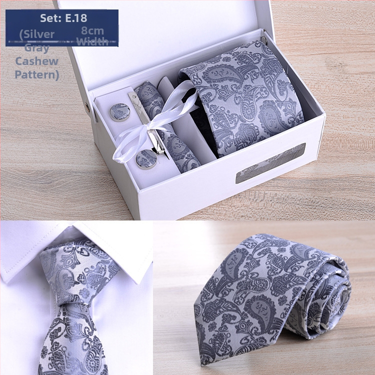 Fabriko vyriškas šešių dalių kostiumas, juodas, 8 cm ilgio, dryžuotas, rankinis kaklaraištis, jaunikio vestuvių dovanų dėžutė